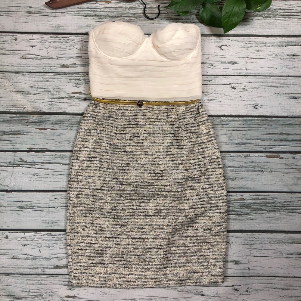 NWOT Alice + Olivia Elena Bustier silk dress Sz 4 - Picture 4 of 8